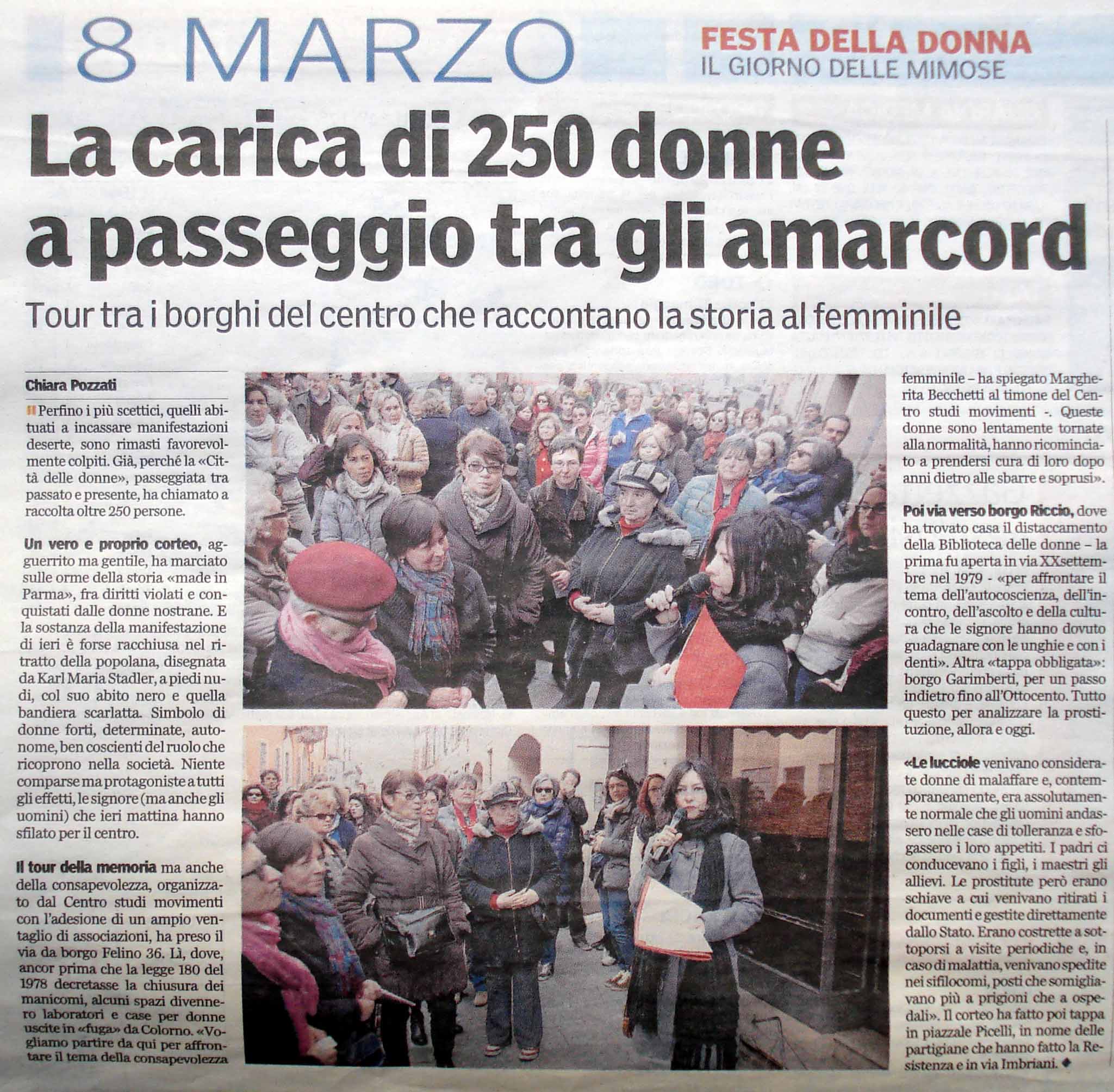 Gazzetta di Parma 10 marzo 2014